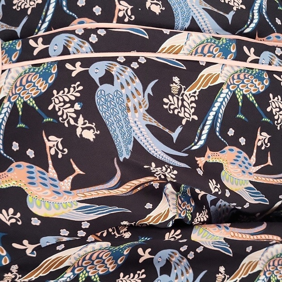 Ann Taylor LOFT Bird Print Long Sleeve Dress - Picture 5 of 12